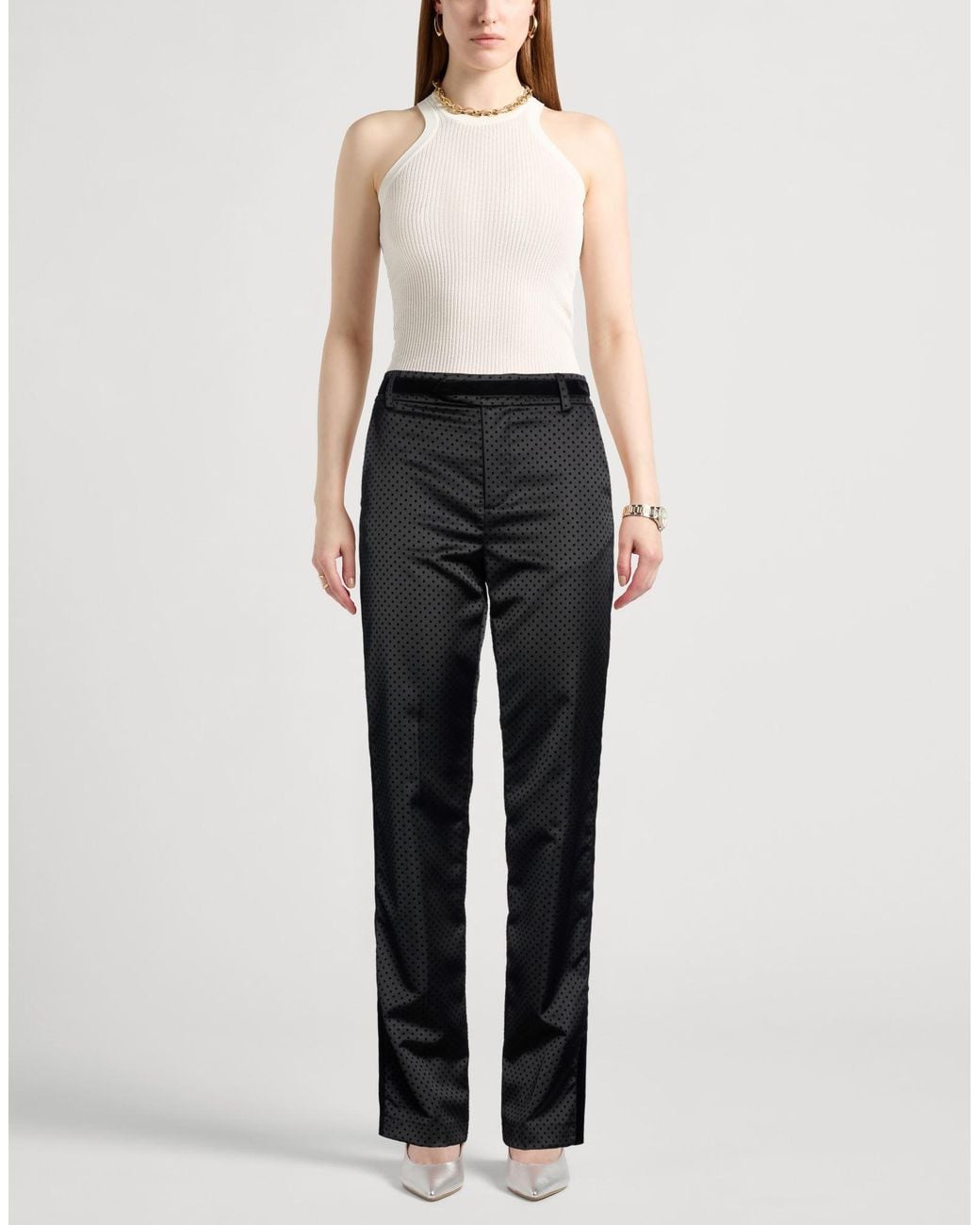 Blugirl Blumarine Black Pants Polyester, Elastane