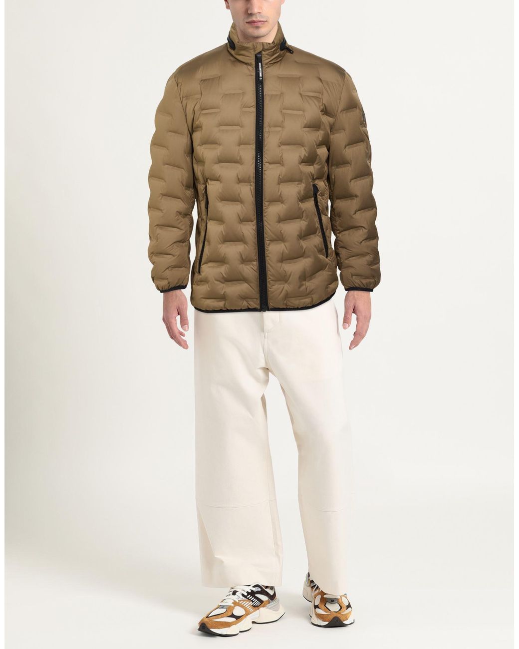 Milestone Brown Puffer Polyester, Polyamide for men
