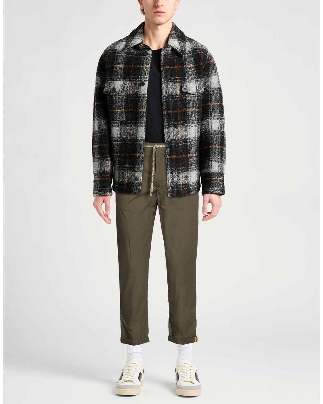 Daniele Alessandrini Gray Trouser for men