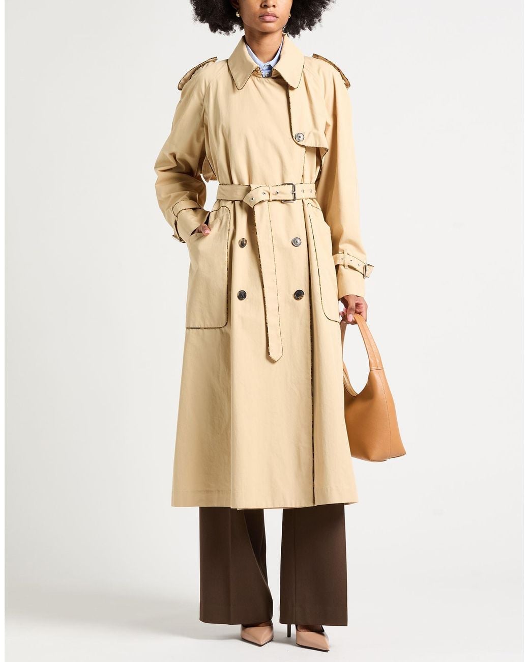 Dries Van Noten Natural Overcoats & Trench Coats