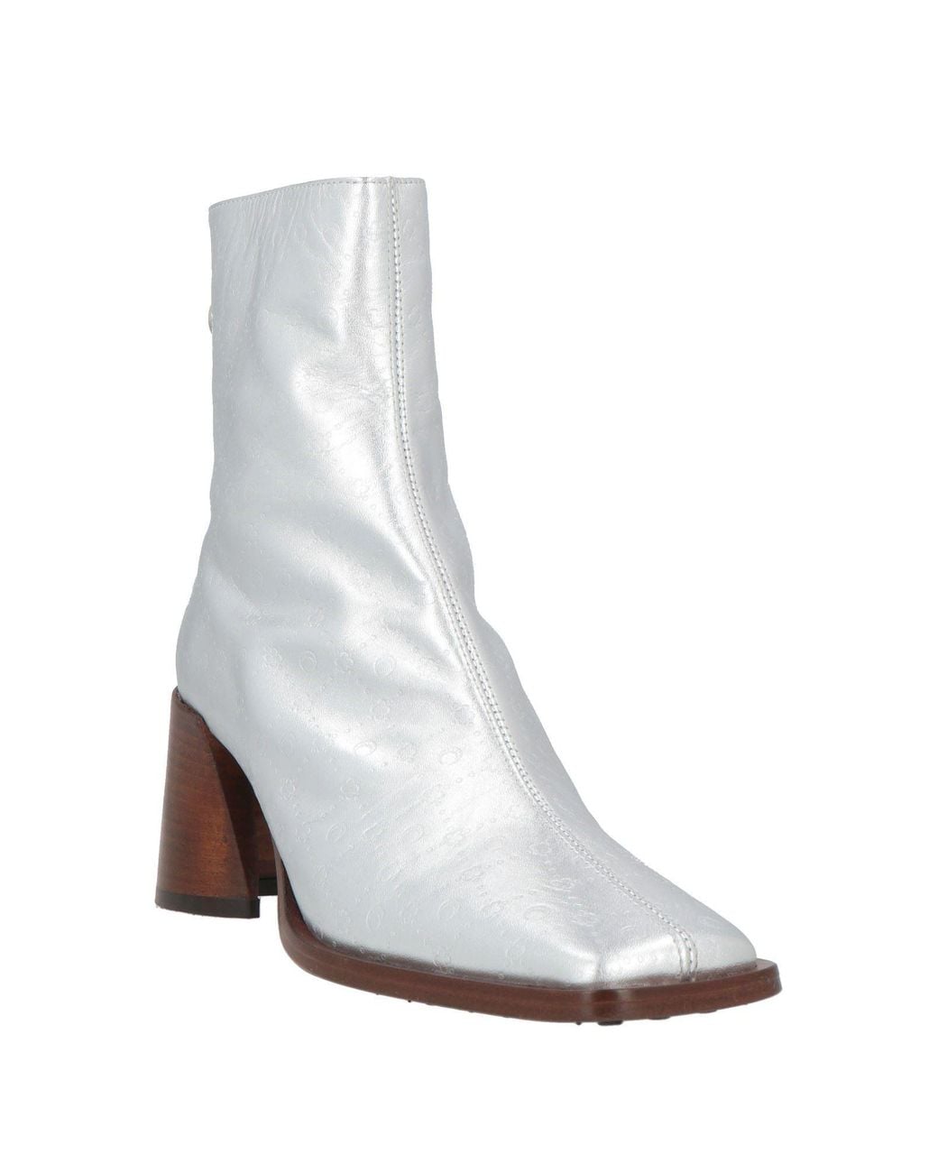 MARINE SERRE White Ankle Boots