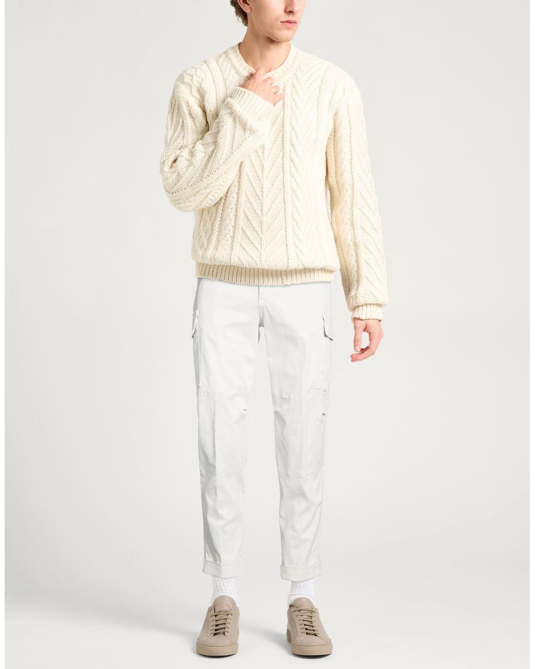 Eleventy White Pants for men