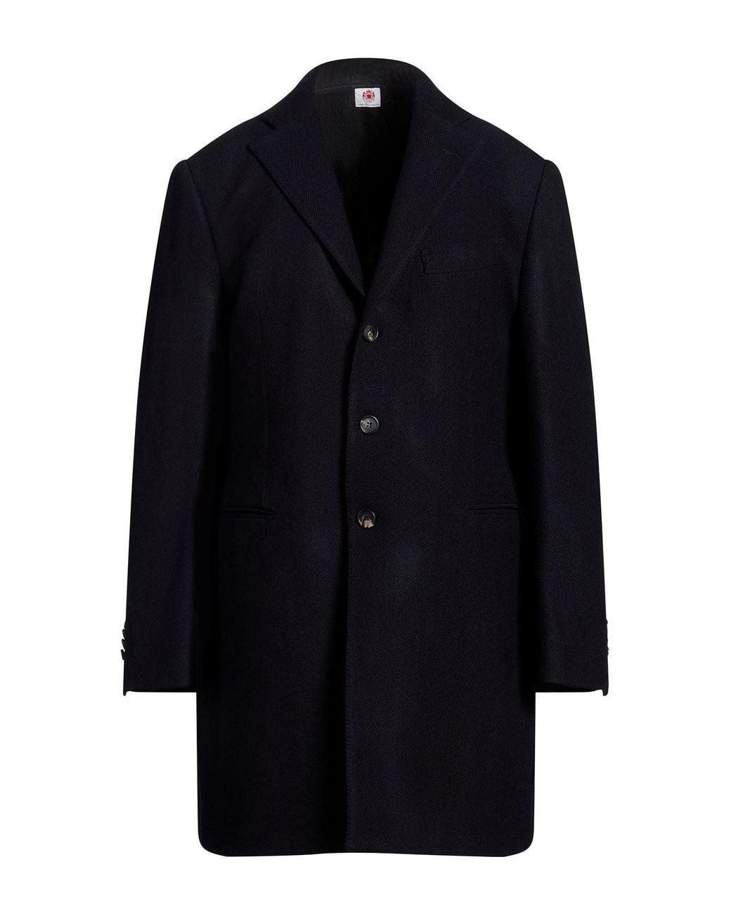 Luigi Borrelli Napoli Blue Coat Wool, Cashmere for men