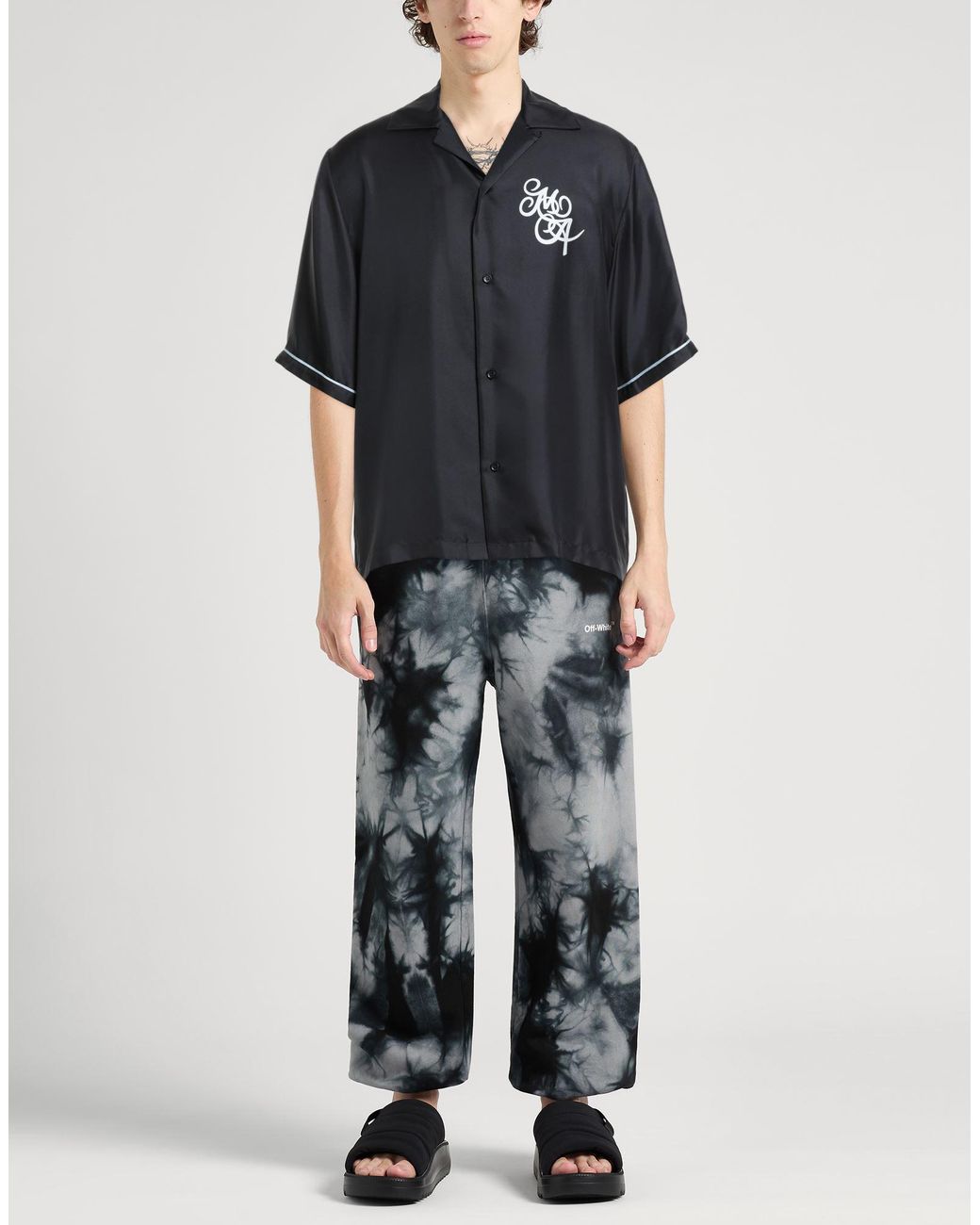 Amiri Black Shirt Silk for men