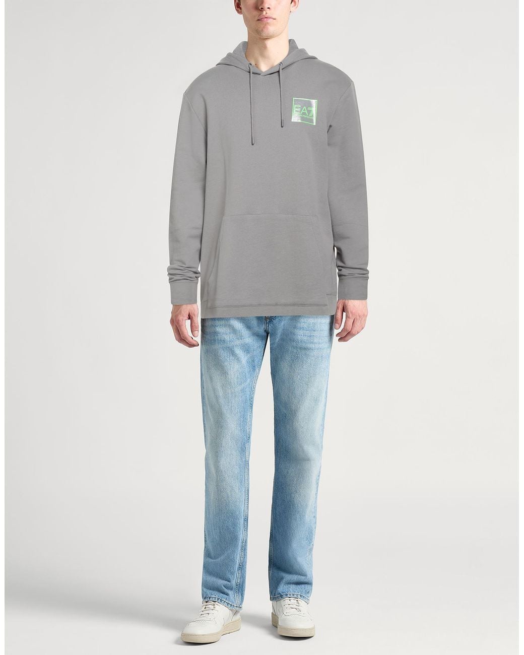 Emporio Armani Gray Sweatshirt Cotton for men