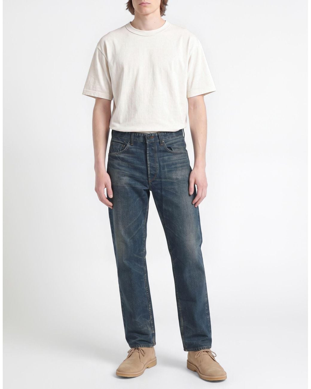 Rag & Bone Blue Pants Cotton, Elastane for men