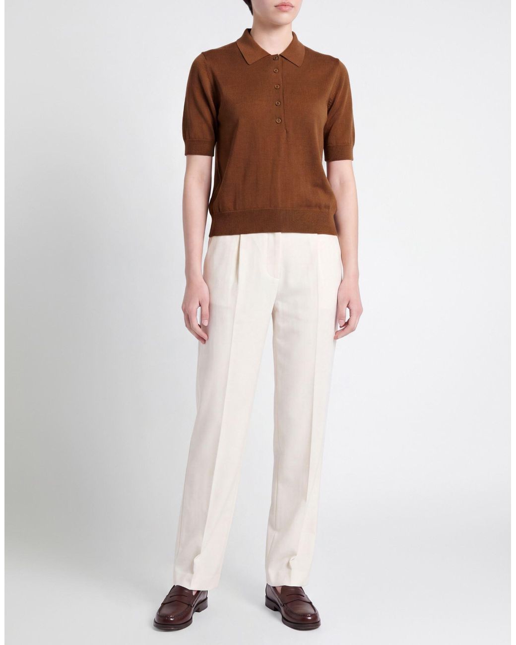 Pullover Alpha Studio en coloris Brown