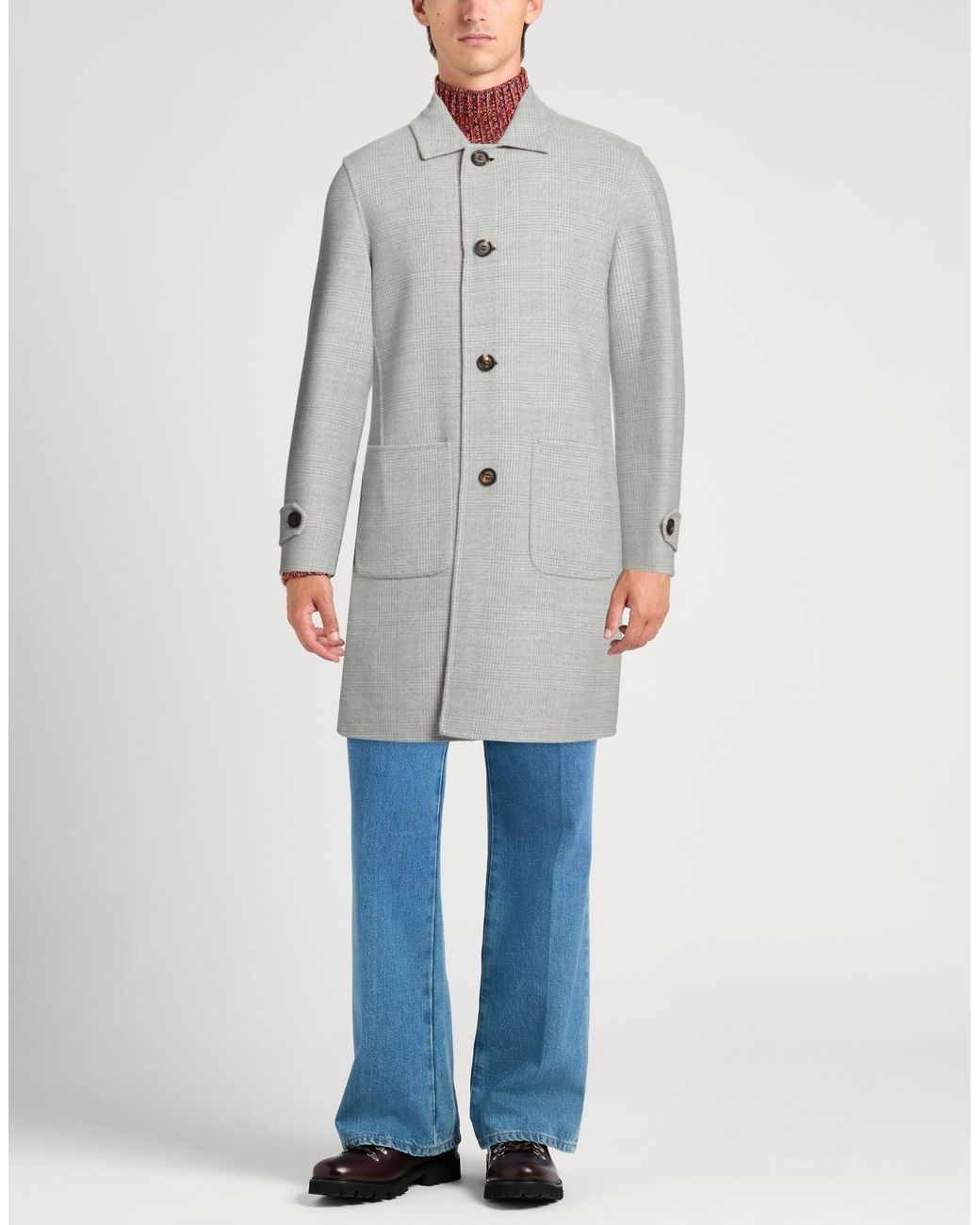 Eleventy Gray Coats for men