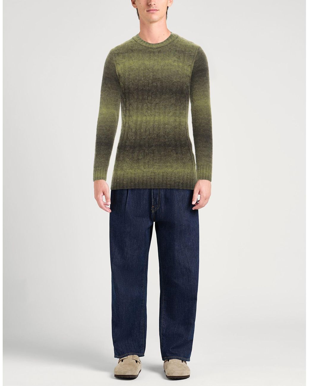 Daniele Alessandrini Green Sweater for men