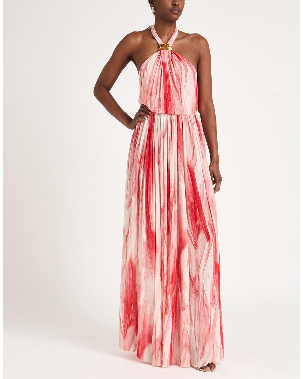 Elisabetta Franchi Pink Maxi Dress Viscose