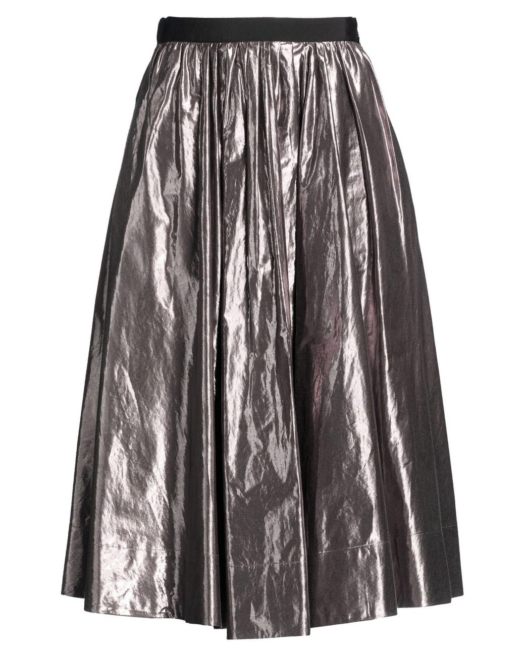 Forte_forte Gray Midi Skirt