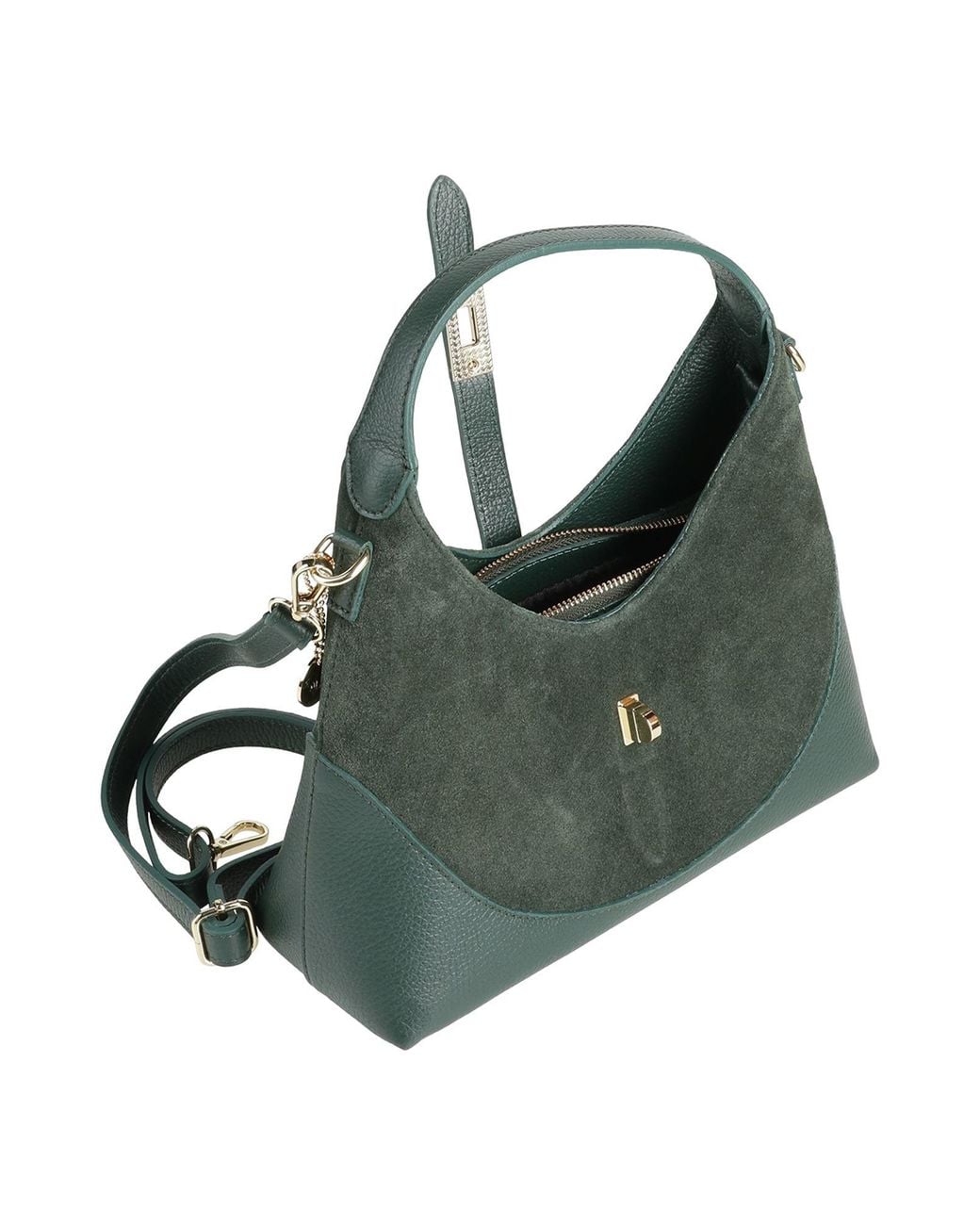 Laura Di Maggio Green Handbag Leather