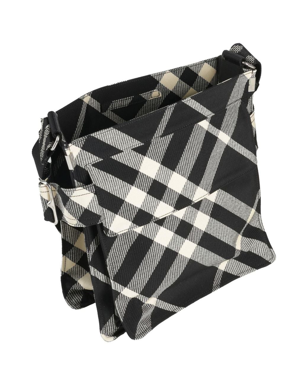 Burberry Black Cross-Body Bag Polyester, Cotton for men