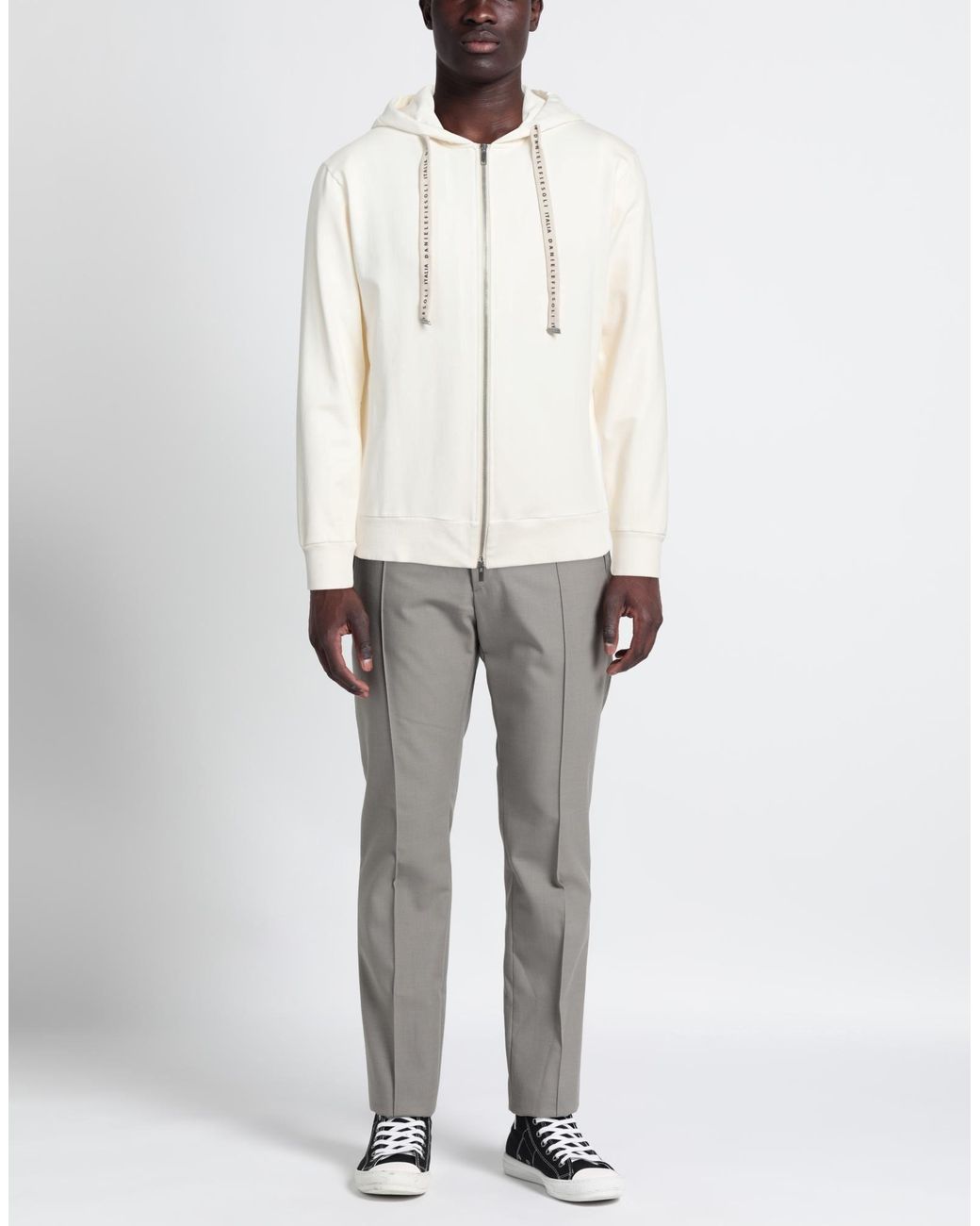 Daniele Fiesoli White Sweatshirt for men
