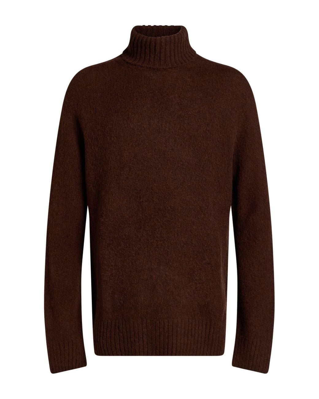 Piacenza Cashmere Brown Turtleneck Virgin Wool for men
