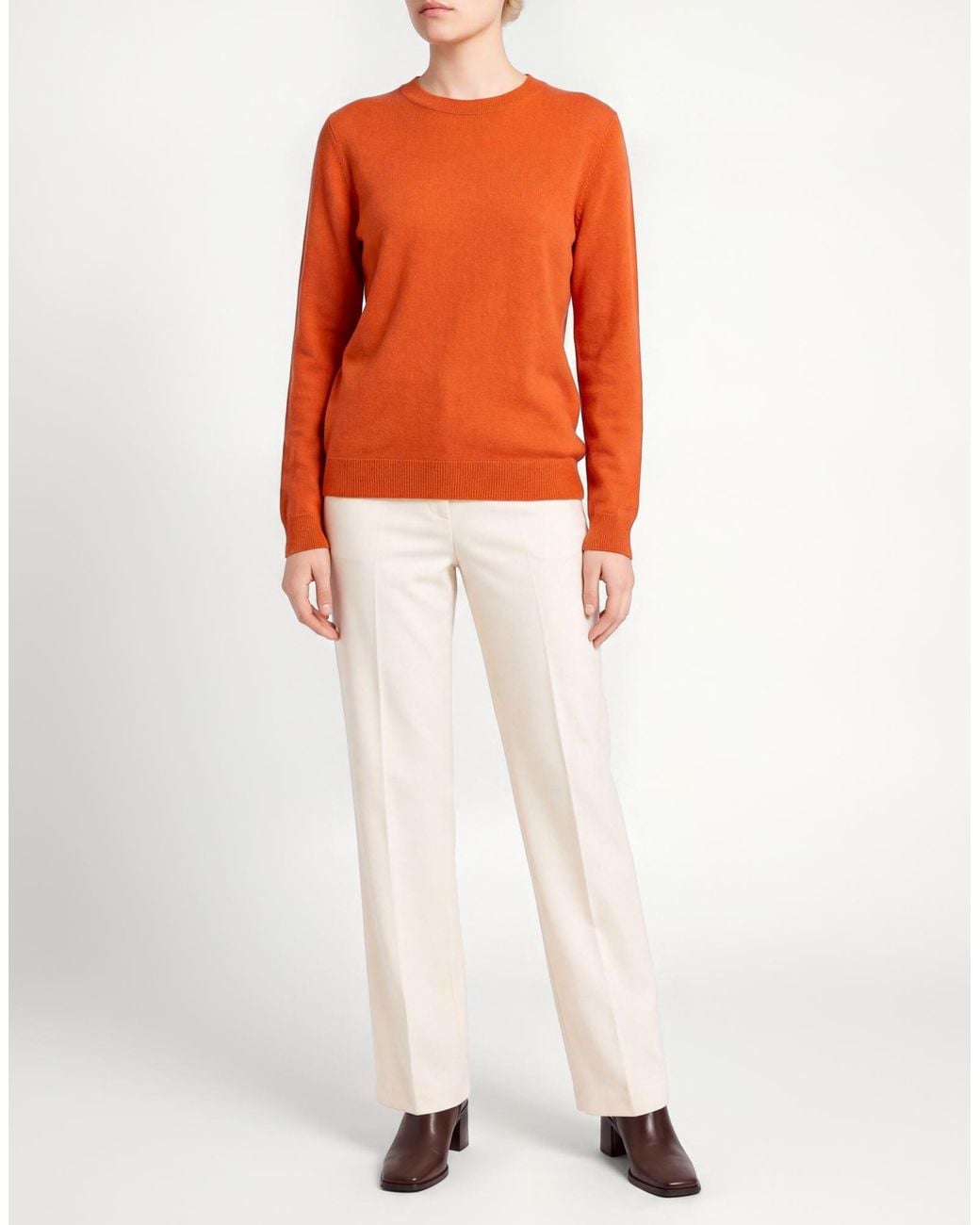 Liviana Conti Orange Sweater Cashmere