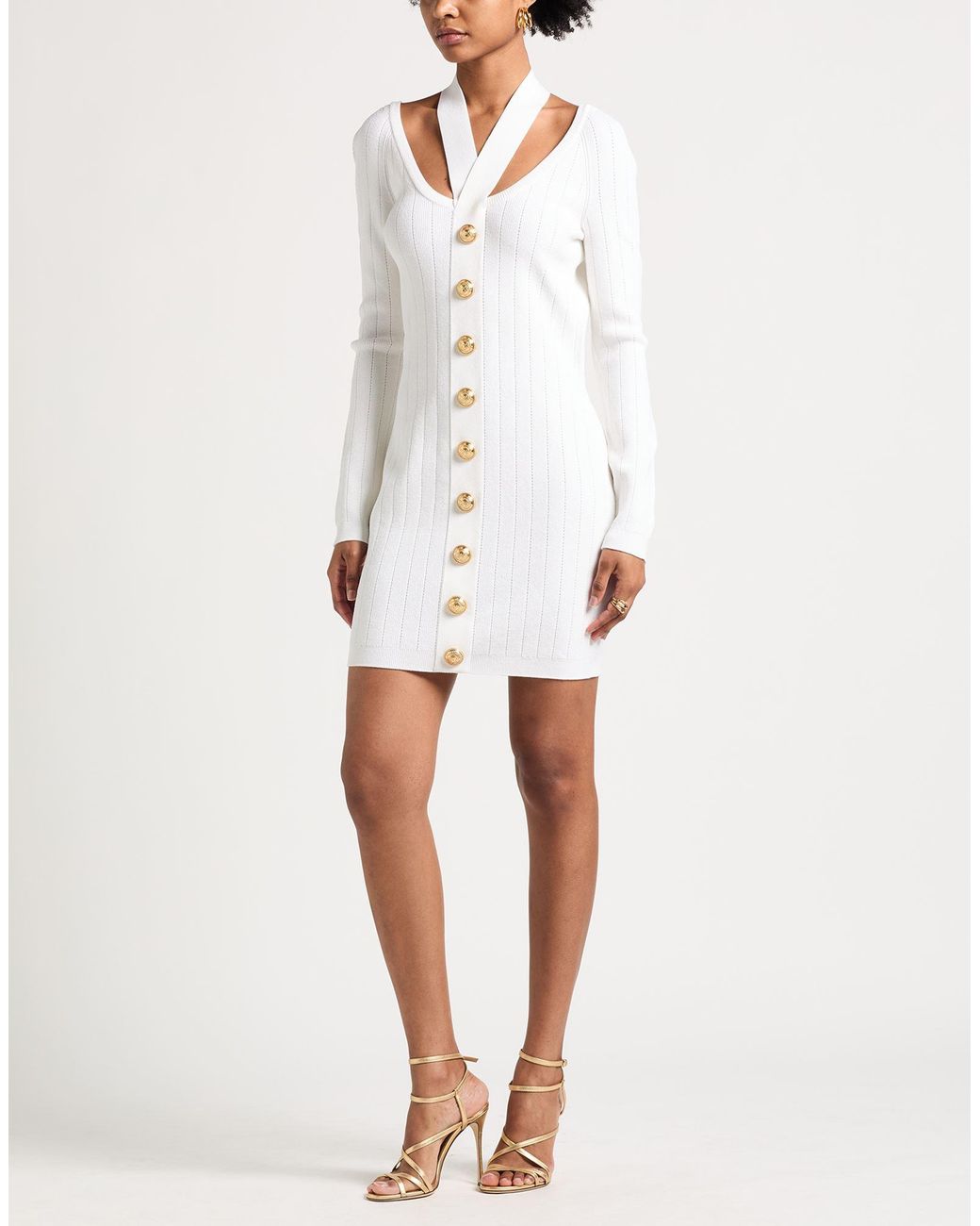 Balmain White Mini Dress