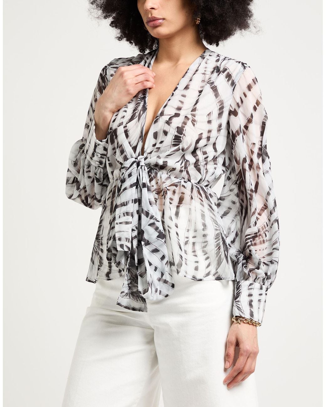 MSGM Gray Top Polyester