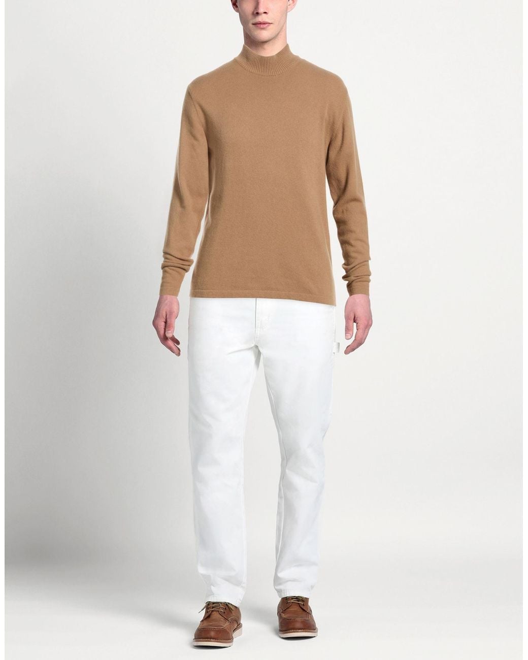 Daniele Fiesoli Brown Turtleneck for men