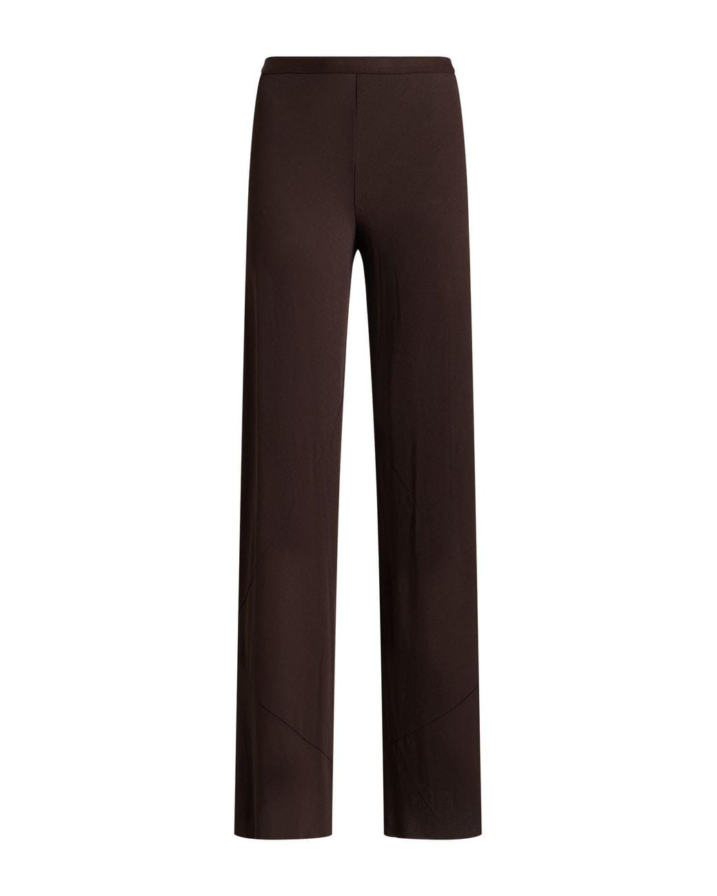 Rick Owens Brown Pants Viscose, Polyamide, Elastane