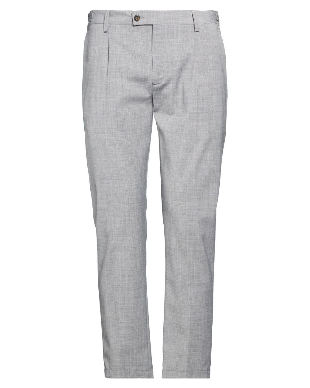 Messagerie Gray Pants Wool, Polyamide, Elastane for men