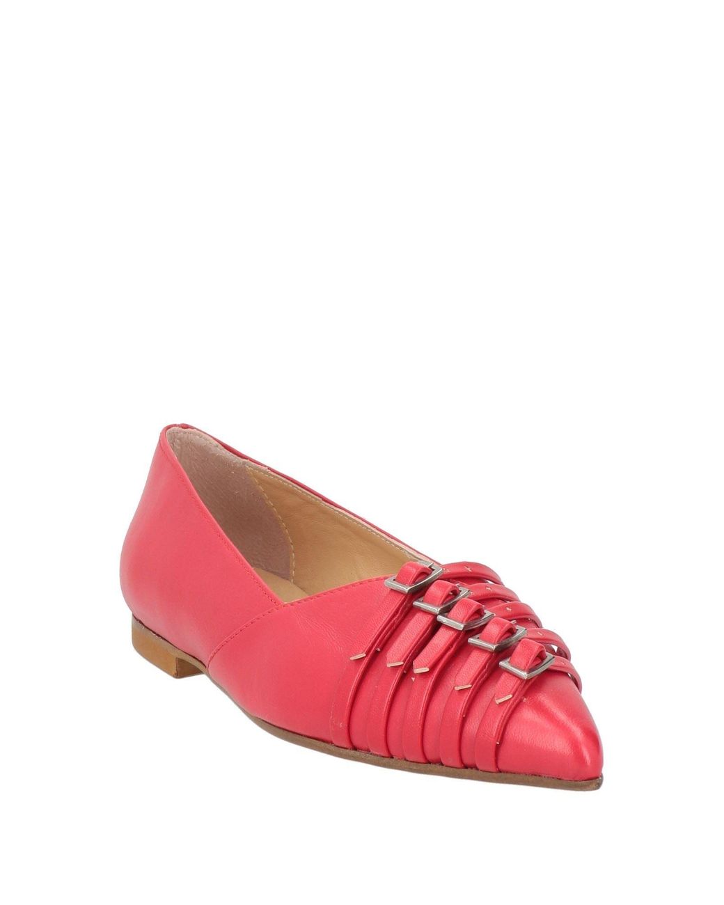 Ovyè Pink Ballet Flats Leather