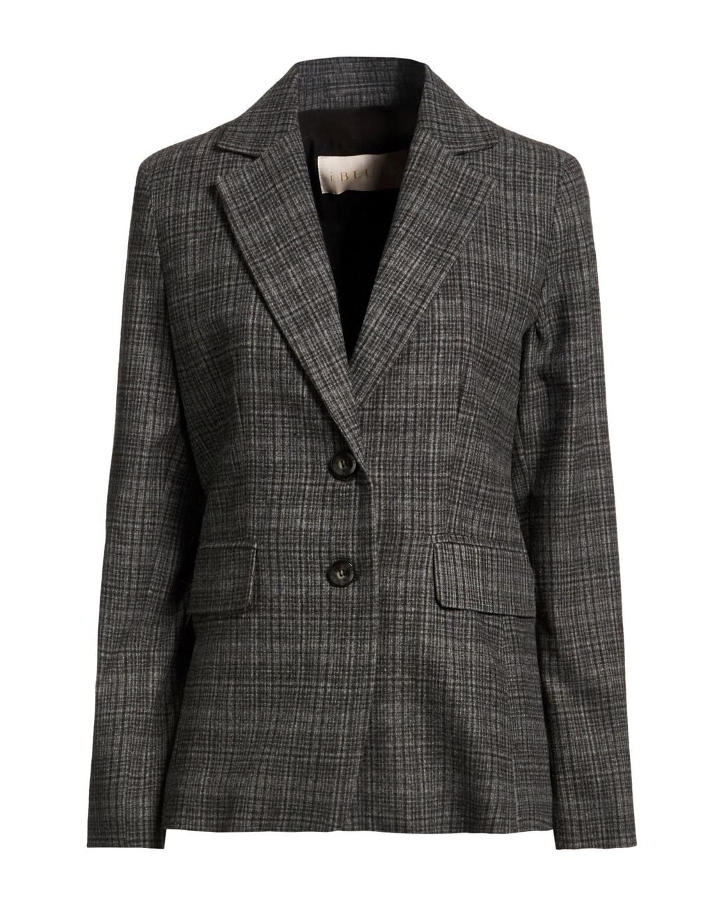 iBlues Black Blazer Wool, Polyester, Viscose, Polyamide, Elastane
