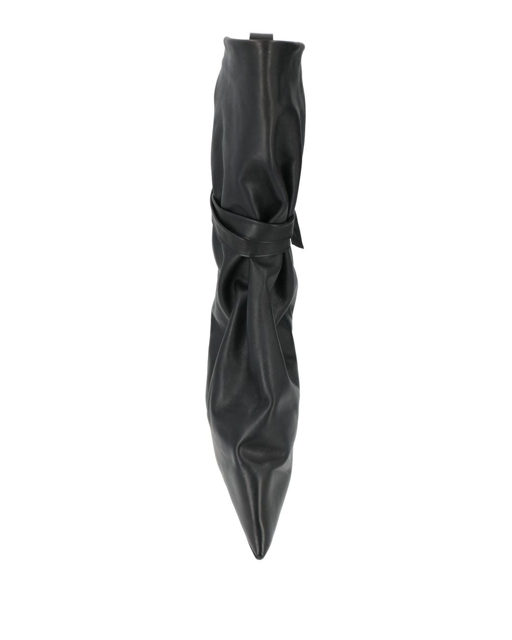 Rick Owens Black Boot Leather for men