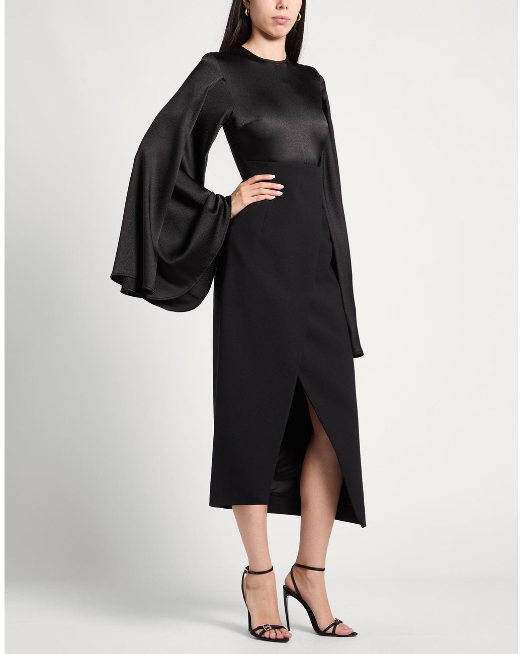 Solace London Black Maxi Dress