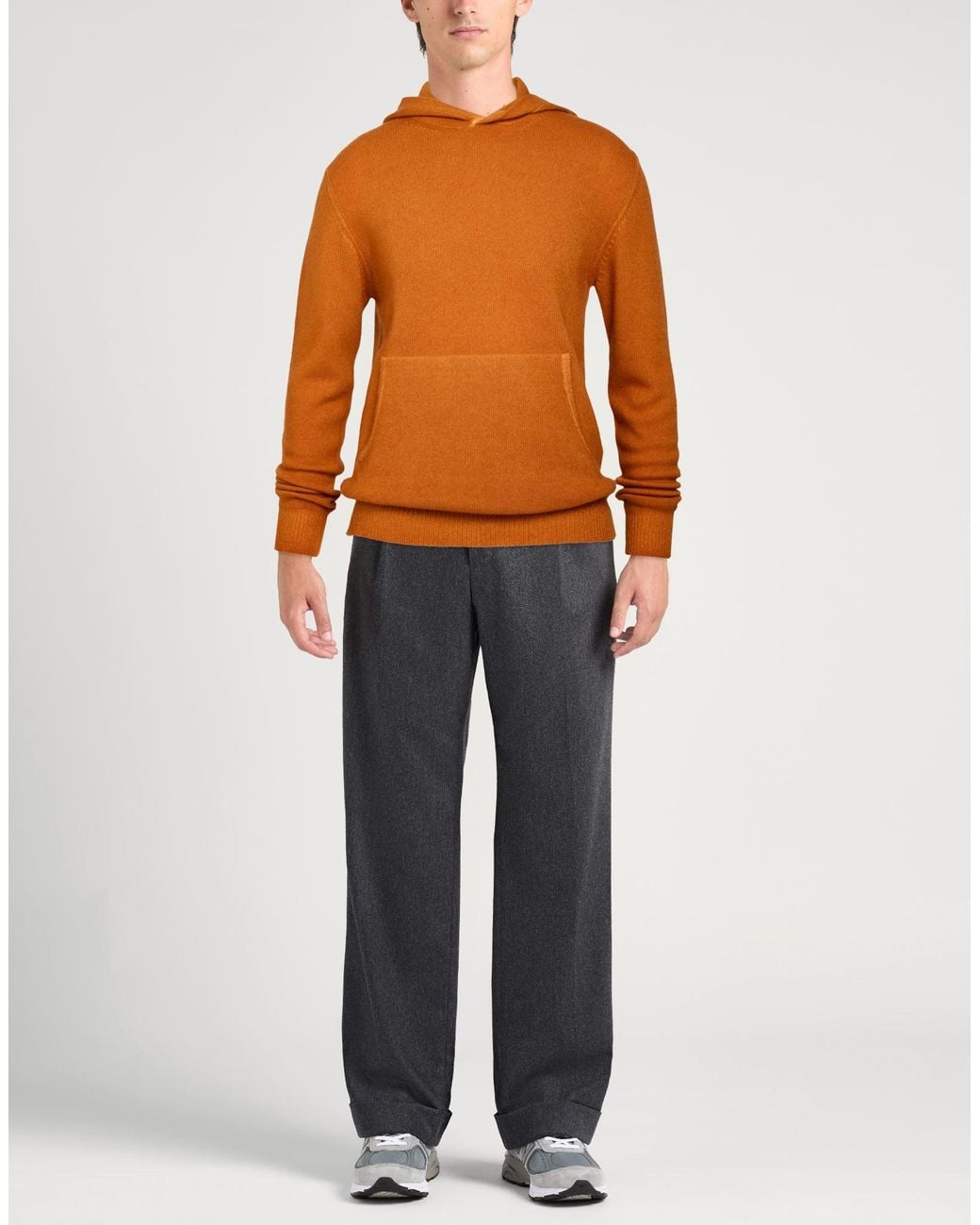 Altea Orange Rust Sweater Virgin Wool for men