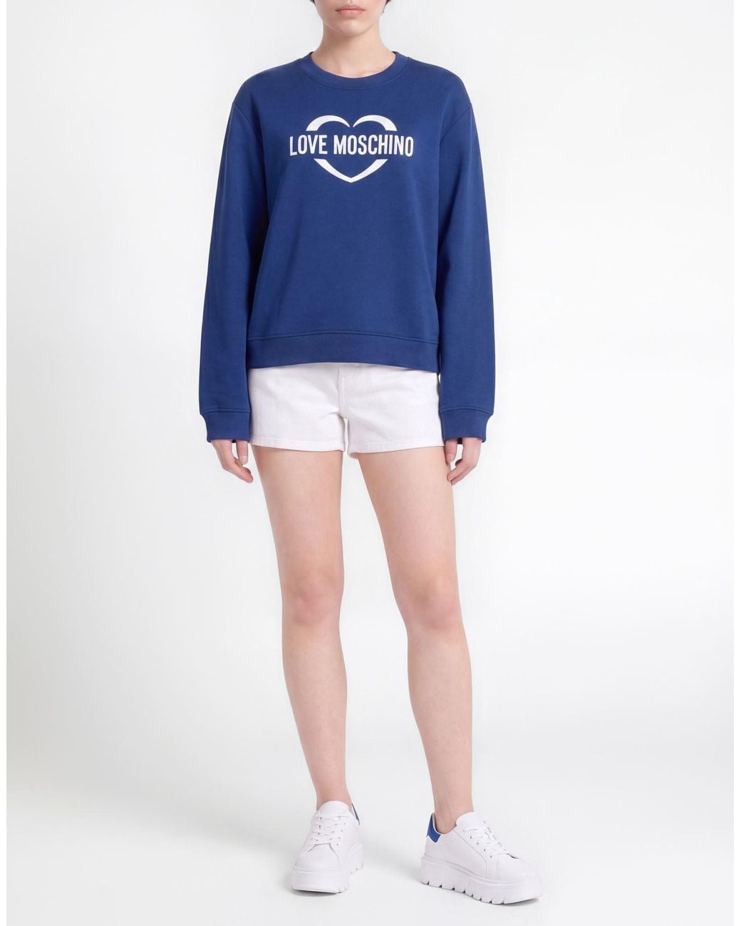 Love Moschino Blue Sweatshirts