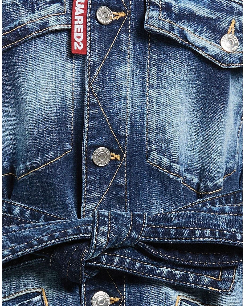 DSquared² Blue Denim Outerwear