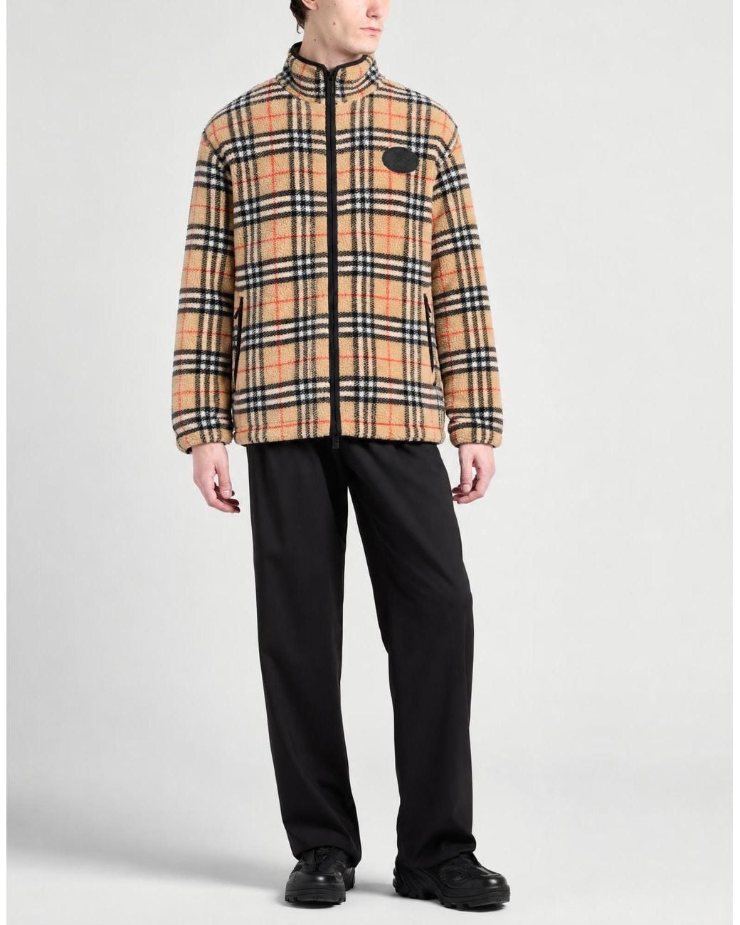 Burberry Multicolor Jacket Wool, Polyester, Cashmere, Elastane for men