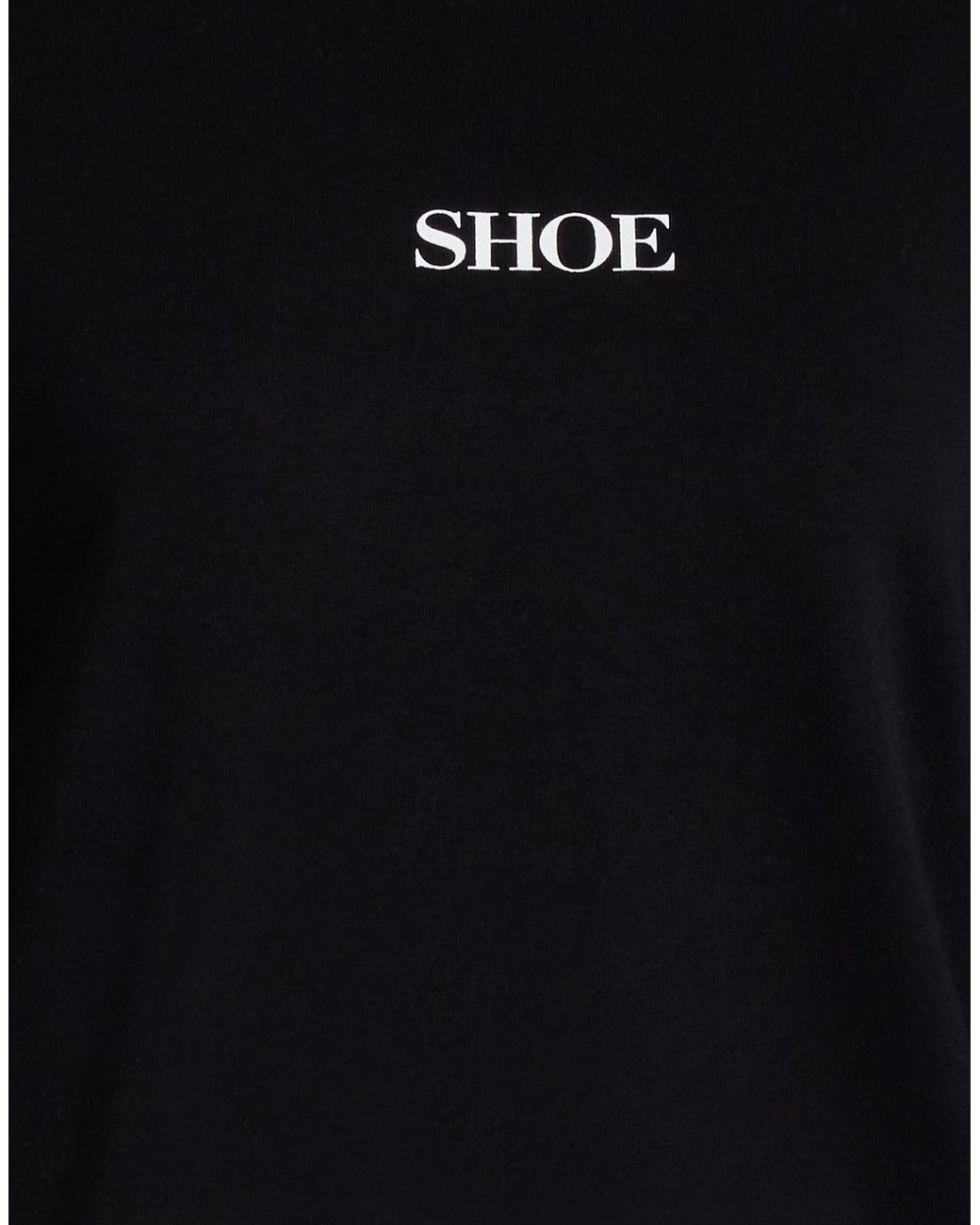Shoe Black Sweatshirt Cotton, Elastane