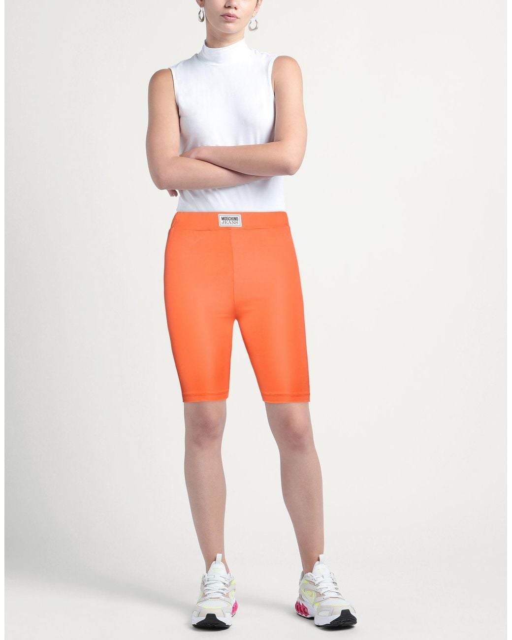 Moschino Orange Shorts & Bermuda Shorts