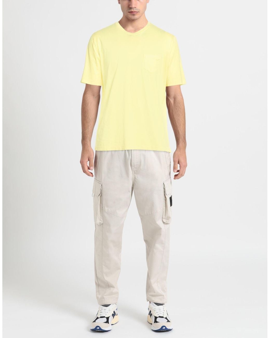 FILIPPO DE LAURENTIIS Yellow T-Shirts for men