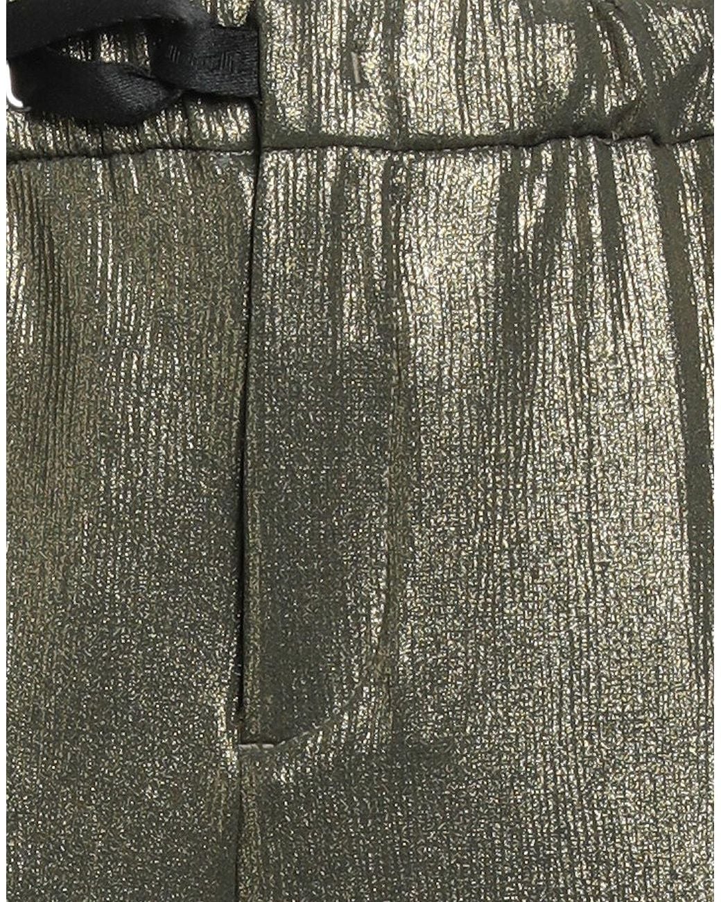 White Sand Green Pants Polyester, Elastane