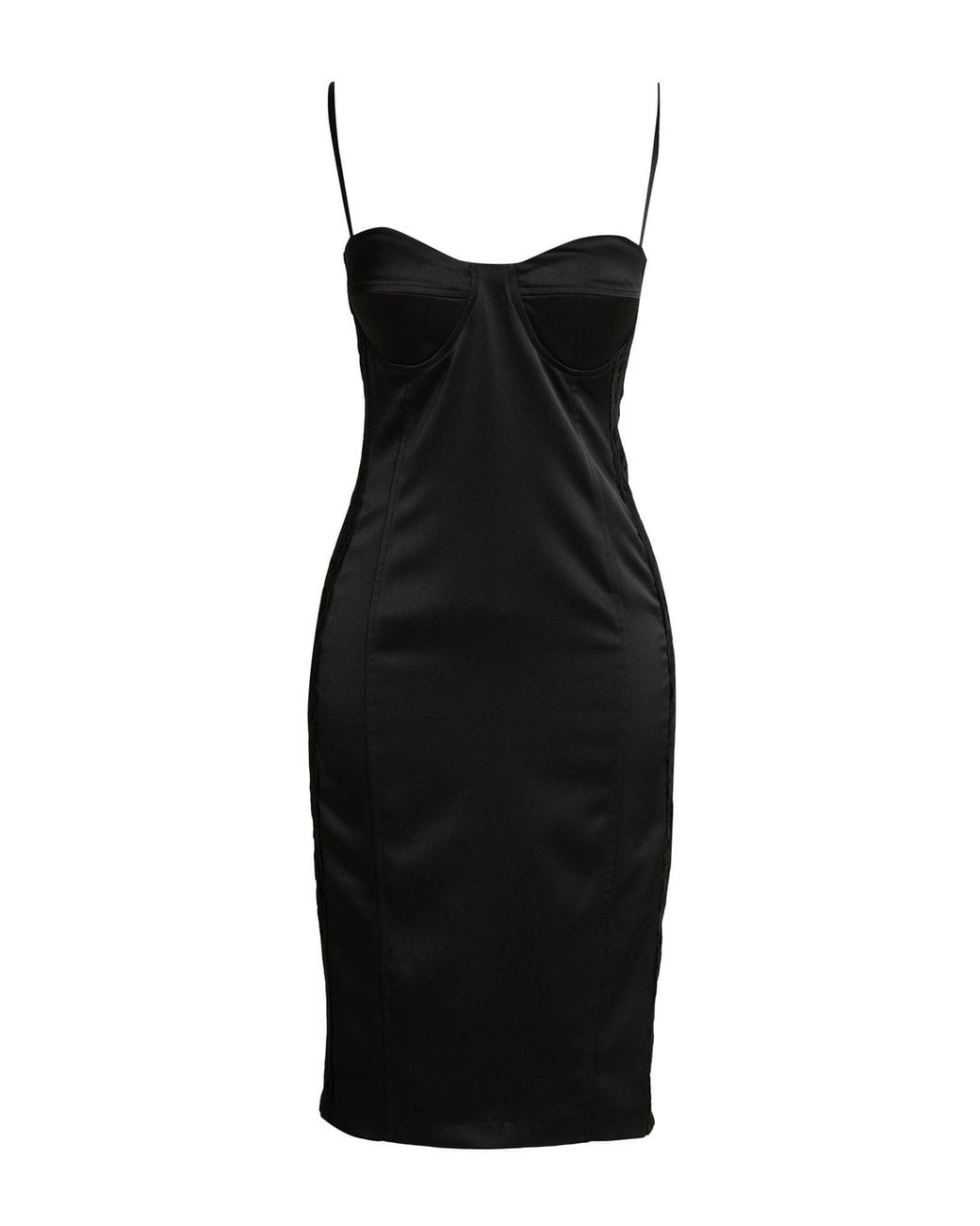 SILENCE LIMITED Black Mini Dress Pes, Elastane