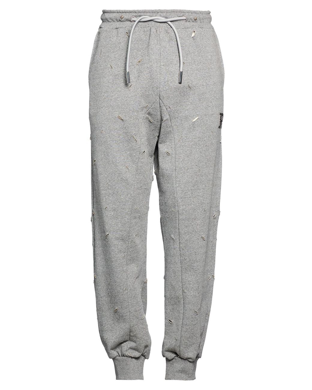 John Richmond Gray Pants Cotton, Polyester for men