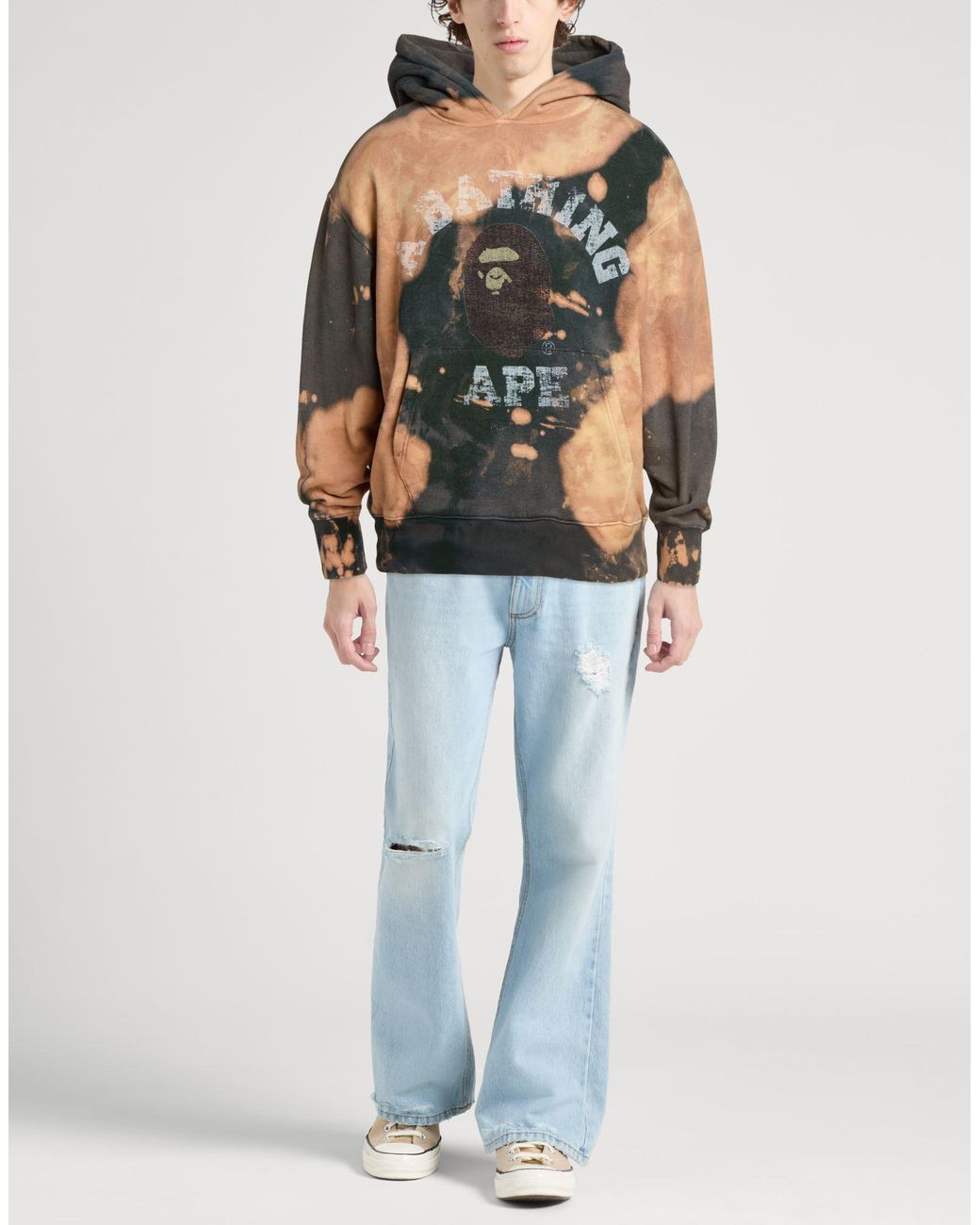 A Bathing Ape Natural Sand Sweatshirt Cotton, Polyester for men
