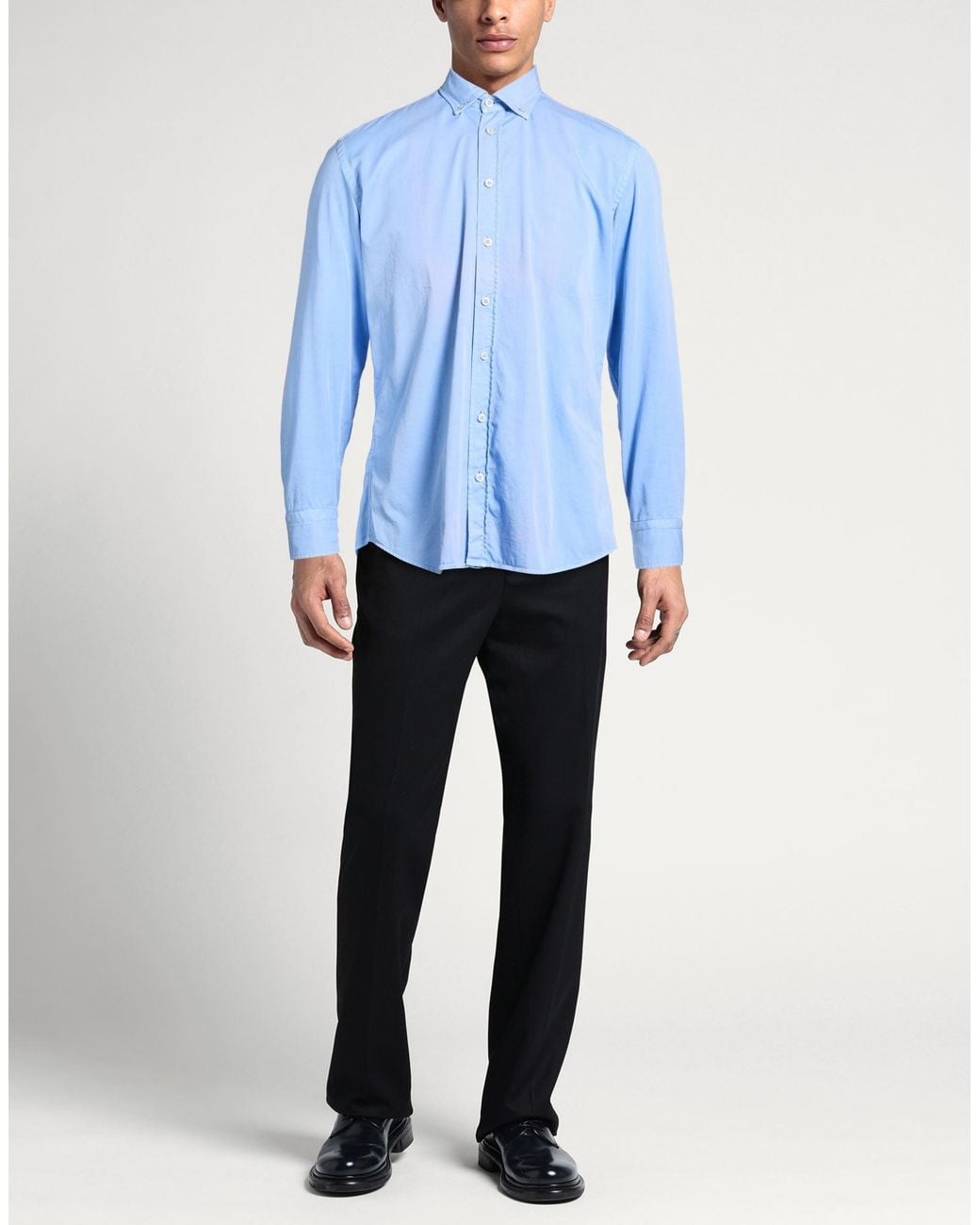 BASTONCINO Blue Light Shirt Cotton for men