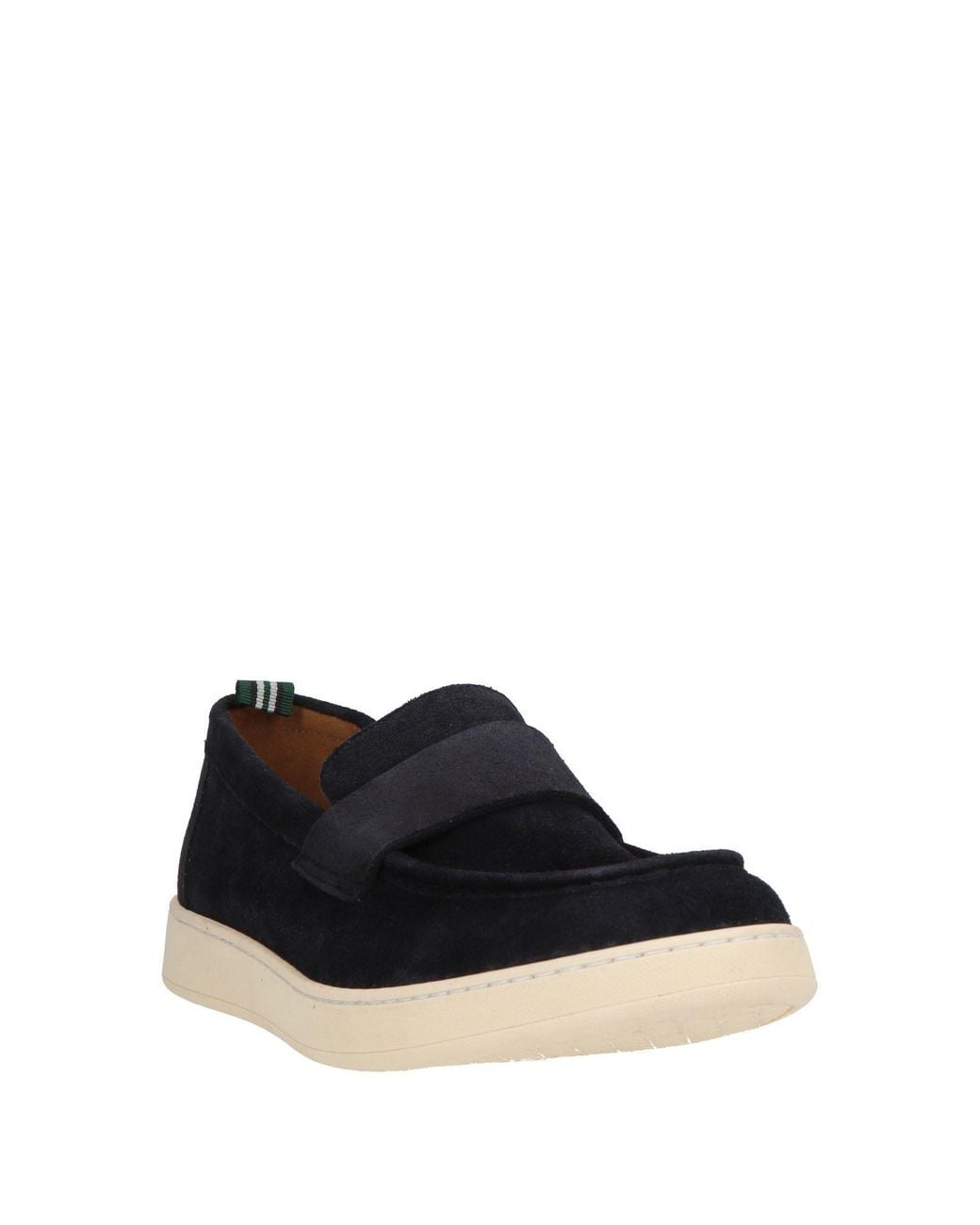 Green George Black Loafers for men