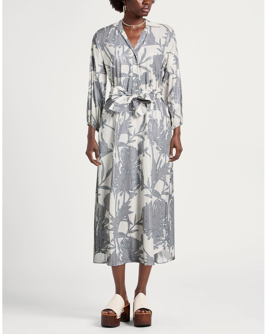 Caliban Gray Midi Dresses