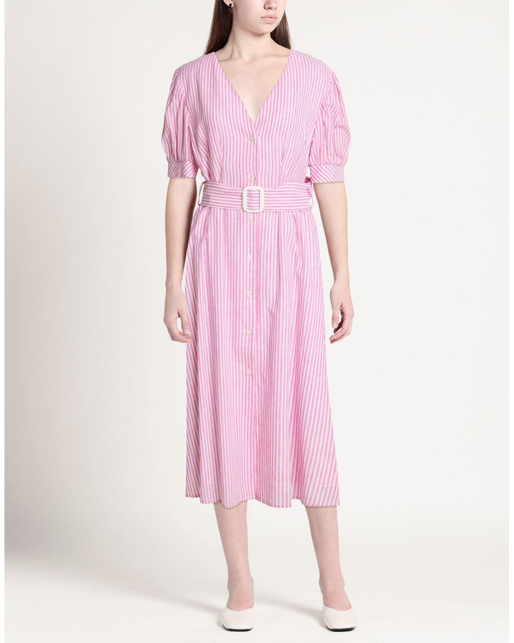 Compagnia Italiana Pink Midi Dress
