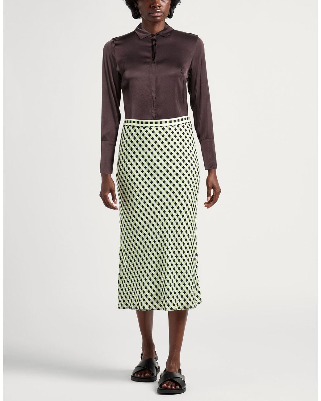 Manila Grace Brown Shirt Viscose, Elastane