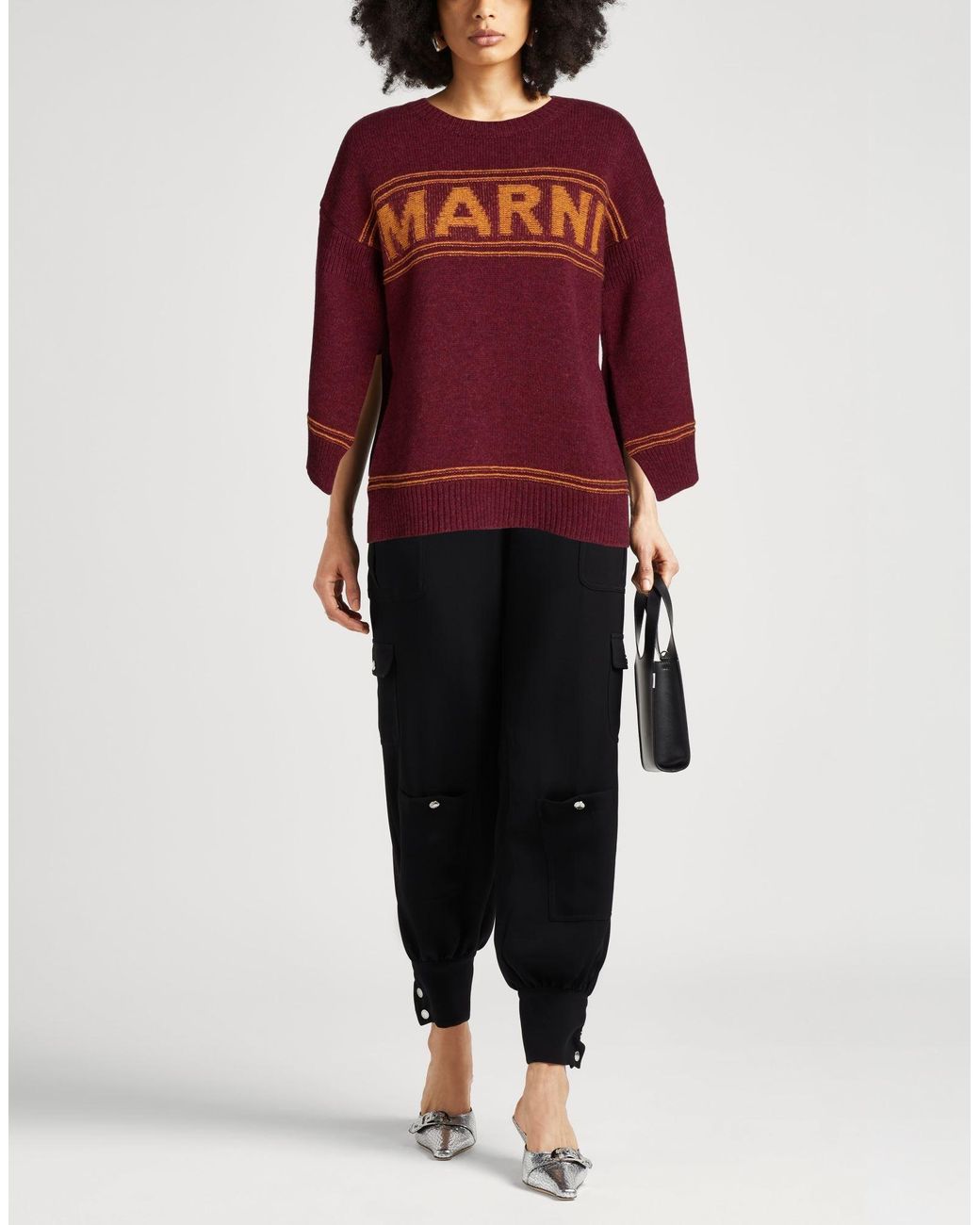 Marni Red Garnet Sweater Virgin Wool