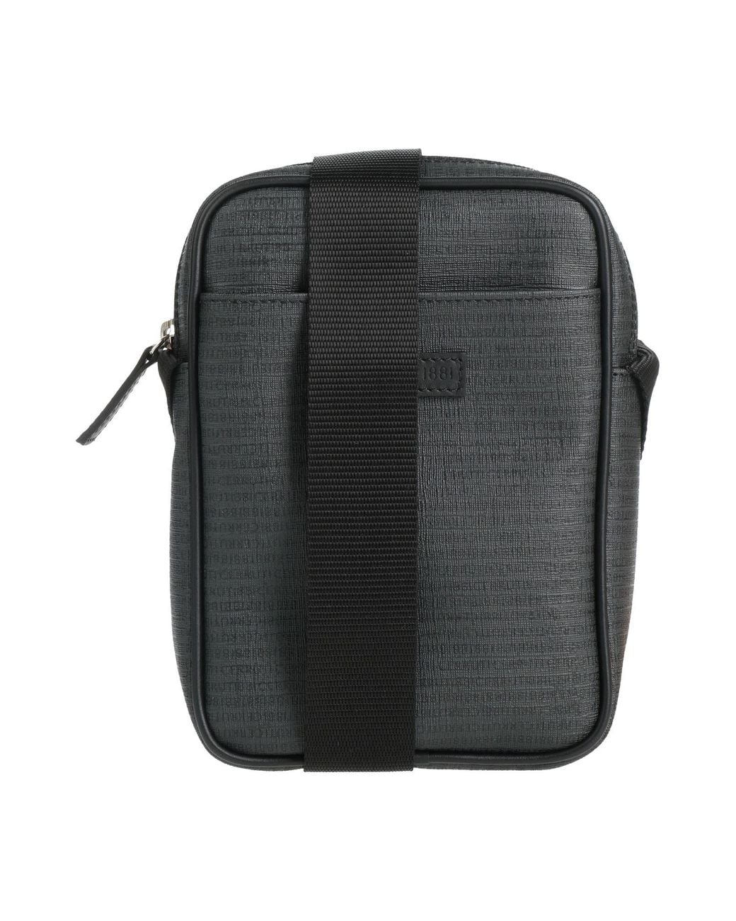 Cerruti 1881 Gray Cross-Body Bag Textile Fibers