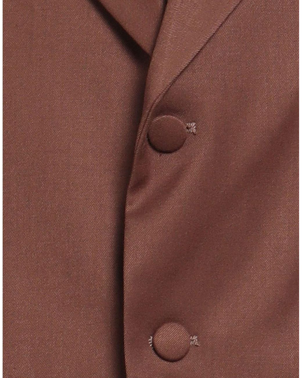 MARSĒM Brown Collection Blazer Polyester, Viscose, Elastane for men
