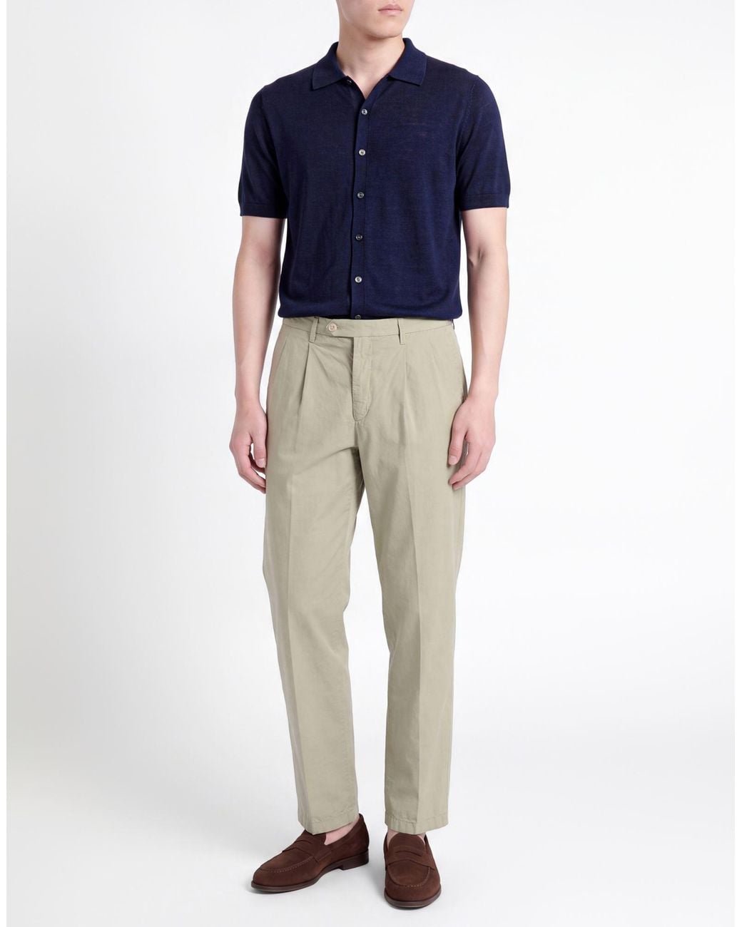Briglia 1949 Green Pants Cotton, Linen for men