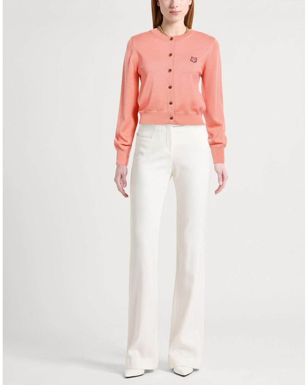 Maison Kitsuné Pink Cardigans